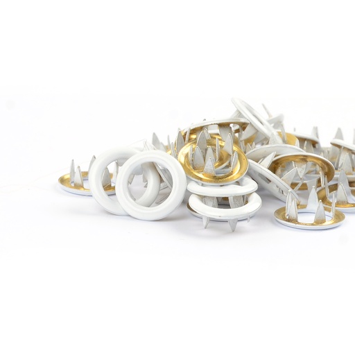 [506045] Trykknapper Ring White