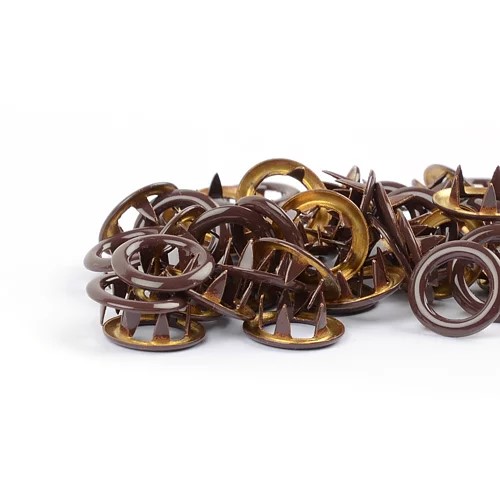 [504356] Trykknapper Ring Brown