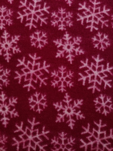 Ullfleece Snøkrystall Burgunder
