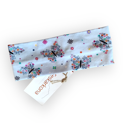 [70095] Pannebånd - Lys Blå Sommerfugl