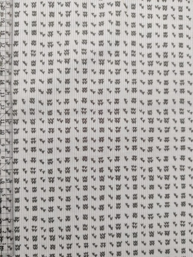 Grovstrikket Ribb Islender - Grått mønster