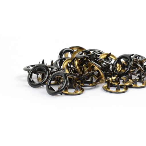 [504341] Trykknapper Ring Black