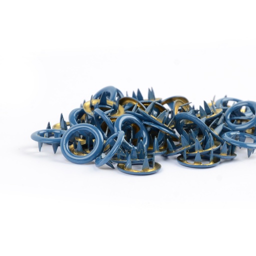 [504332] Trykknapper Ring Dark Blue