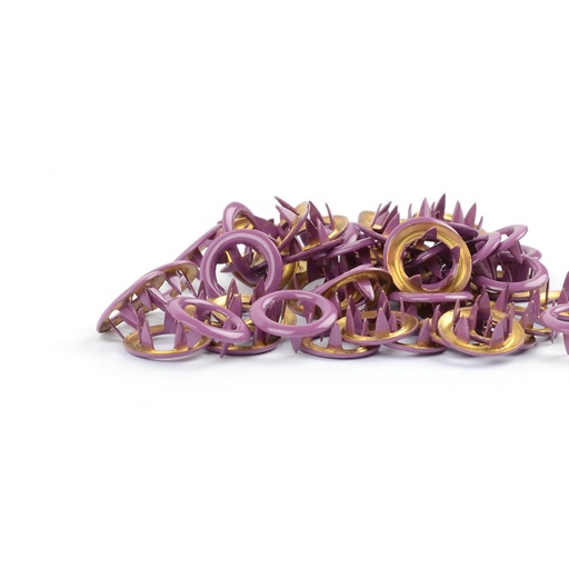 [504358] Trykknapper Ring Light Plum
