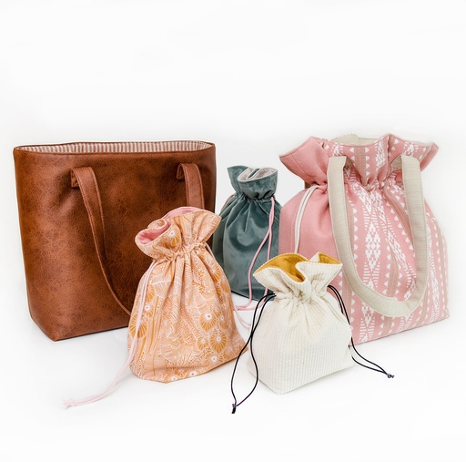 Sally Totebag og Pose - Symønster