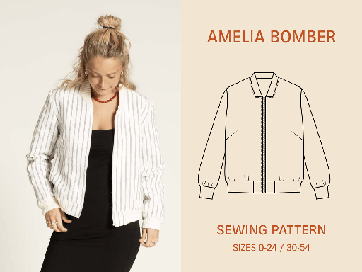 Amelia Bomber Jacket - Symønster