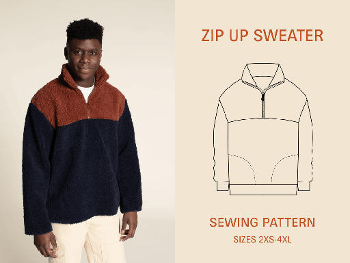 Zip-Up Sweather - Symønster