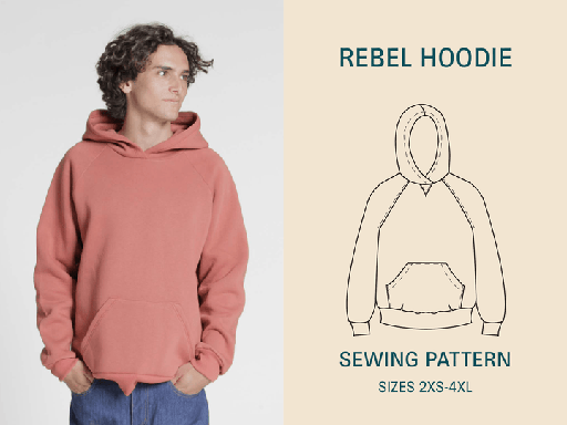 Rebel Hoodie - Symønster