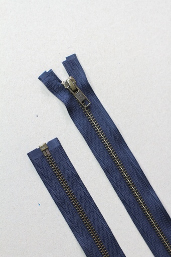 Delbart Metall Glidelås 55 cm - Indigo Night