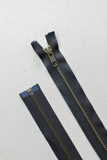 Delbart Metall Glidelås 55 cm - Black
