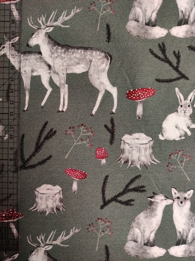 Jersey Secret Forest Green (1 meters bit)