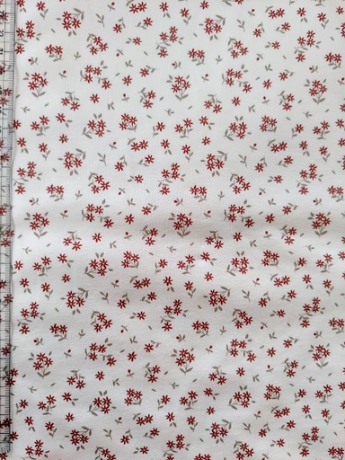 Jersey Mini Floral Rusty (1 meters bit)