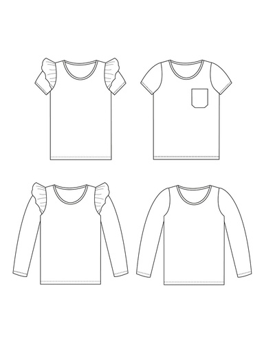 Ester & Ebbe Top - Symønster