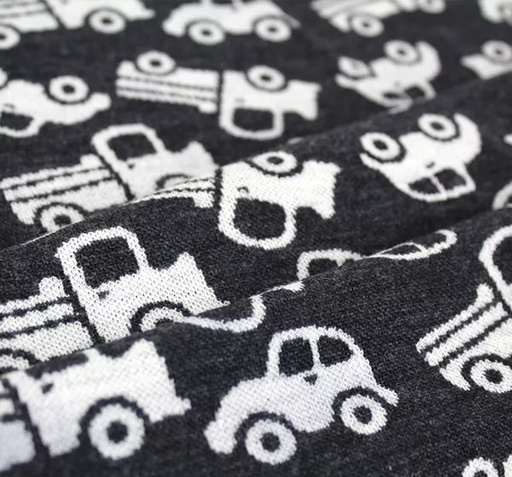 Merinoull Lastebil Granittgrå Krem