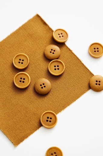 Blaze Corozo Knapp 15 mm -Dry Mustard