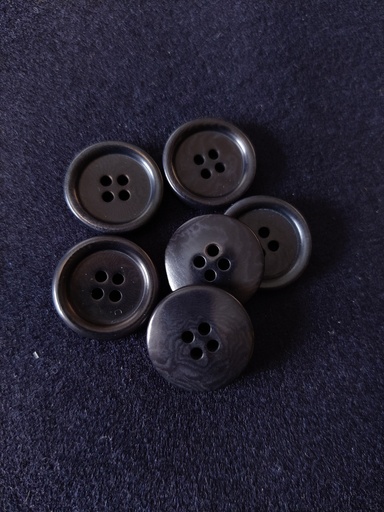 Dish Corozo Knapp 20 mm - Dark Navy