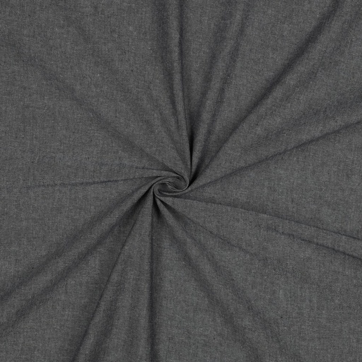 Poplin Garnfarget Svart