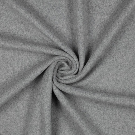 Bomullsfleece Lys Grå Melert