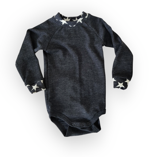 Body Merino - Granittgrå Stjerner