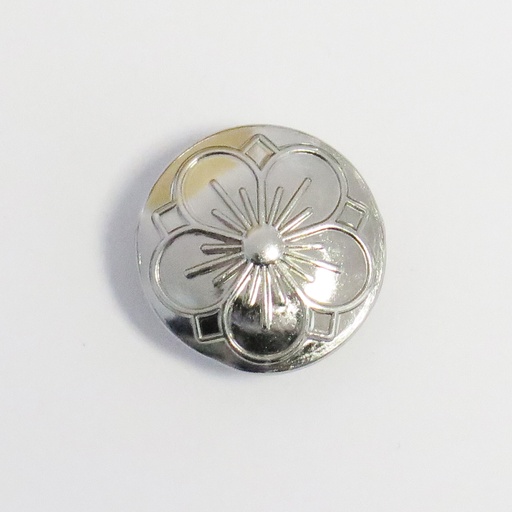 Metallknapp Blank Metall - 15mm