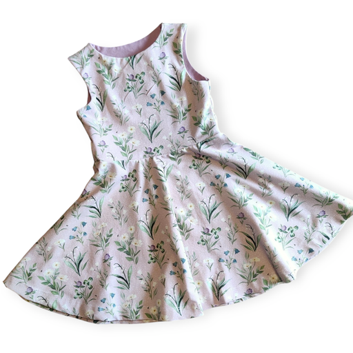 Forglemmegei Kjole - Blomstereng Rosa