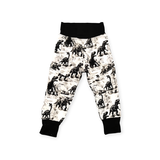 Skarven bukse - Dinosaur Svart Hvit