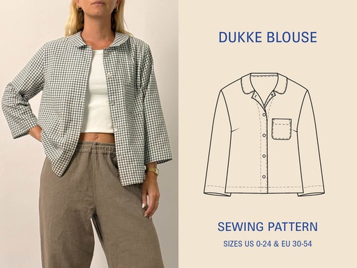 Dukke Blouse - Symønster