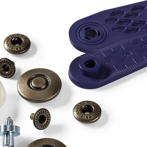 Anorakk-knapp 20 mm - Antikk Messing