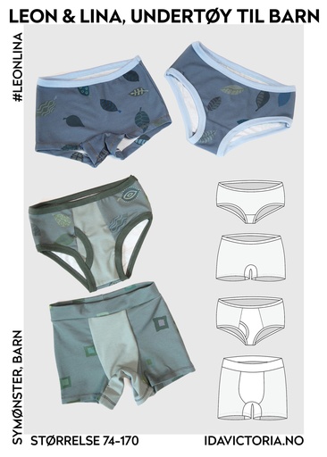 Leon & Lina Undertøy til Barn - Symønster