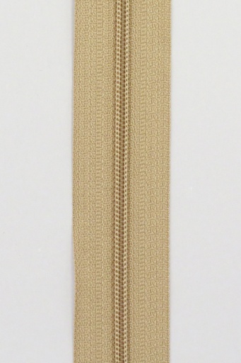 [4356-0708] Spiralglidelås 4mm Metervare - Beige