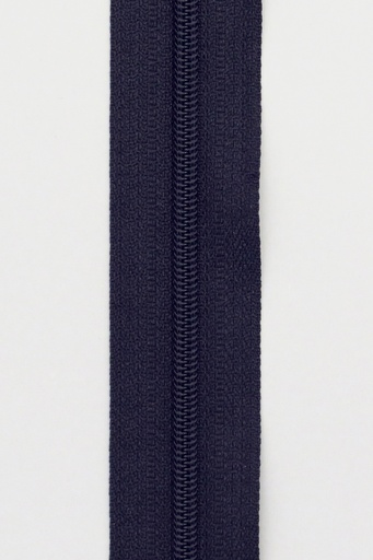 [4356-0730] Spiralglidelås 4mm Metervare - Marineblå