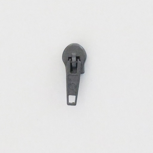 [4357-0712] Glider til Spiralglidelås 4mm - Koks Grå