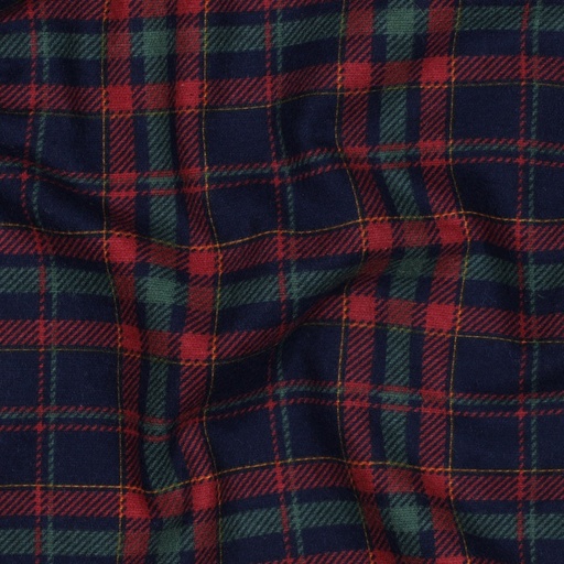 [05814.001] Flanell - Rutet Navy Rød