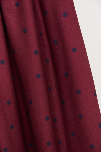 Viskose Crepe Jolly Dots - Fuchsia