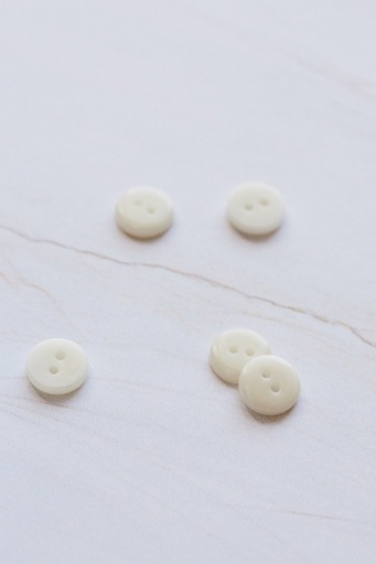 Corozoknapp 2-hulls 11mm - Creamy Hvite