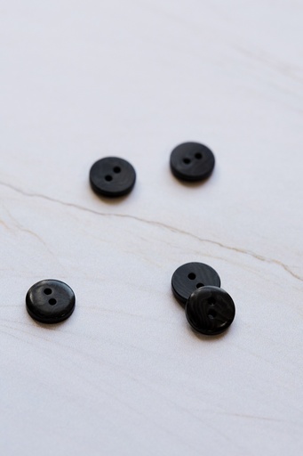 Corozoknapp 2-hulls 11mm - Black