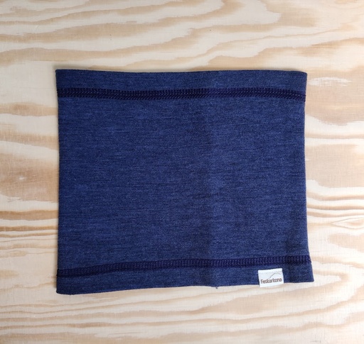 Hals Merinoull - Denimblå