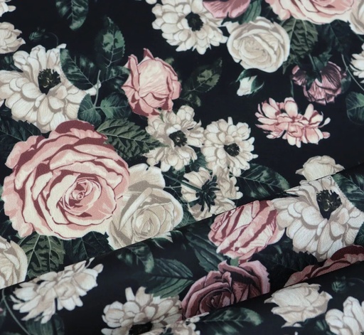 PUL-vanntett stoff - Scarlet Svart