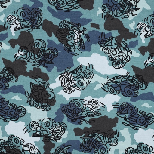 French Terry - Kamuflasje Monstertruck