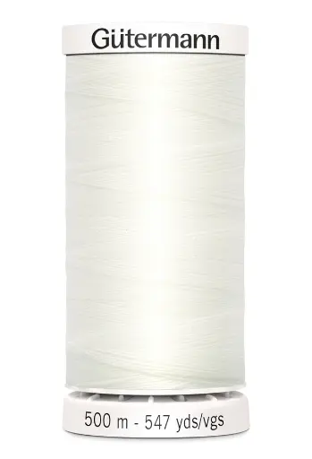 [5734-0111] Gütermann Poly Tråd 500m - Offwhite (111)