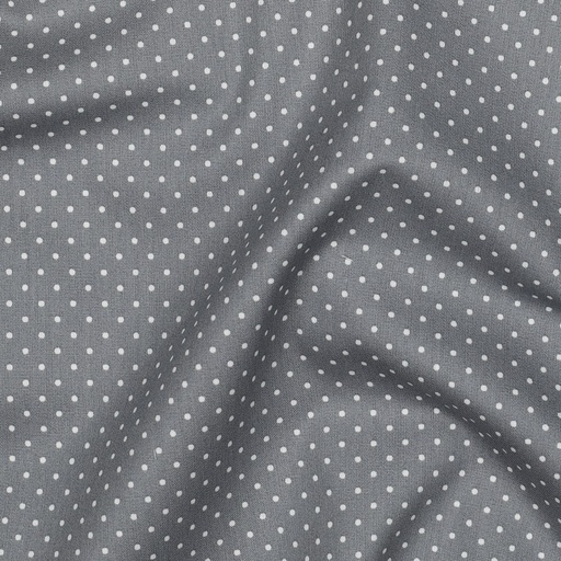 Poplin Petit Dots - Grå