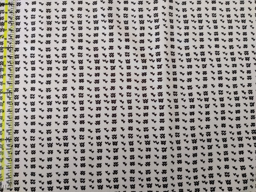 Stoffbit 0,5m - Jersey Islender Svart mønster