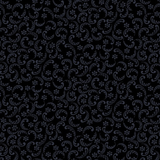 Vevd Bomull Dark Shadows - Black on Black