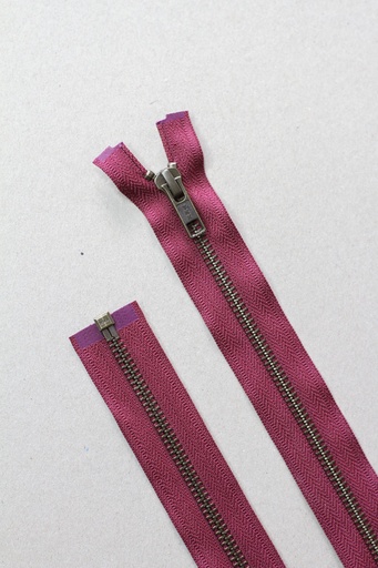 Delbart Metall Glidelås - Fuchsia