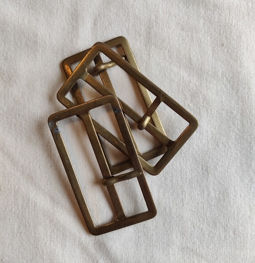 [1051] Belte Spenne - Messingfarget Metall 50mm