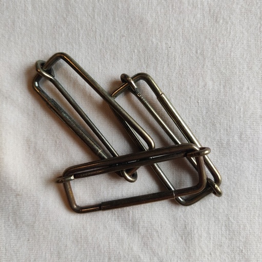 [1053] Regulerings-spenne - Messingfarget metall 40mm 