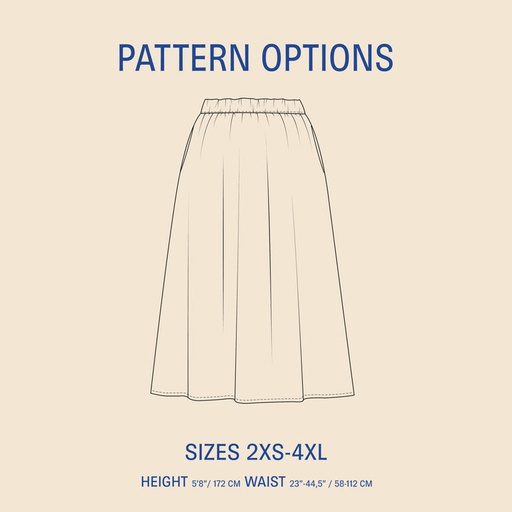 Claude Skirt - Symønster 