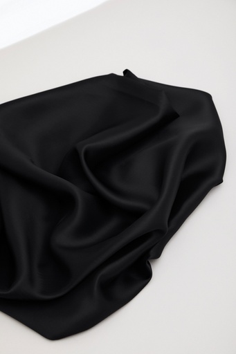 Stoffbit 2m - Viskose fôr twill - Svart 
